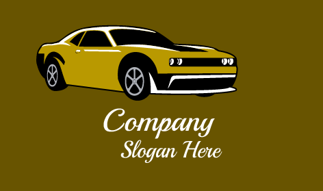 Klasik Araba Silüeti Logosu