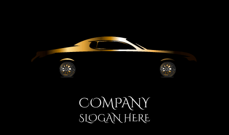 Gold Car Body Logo
