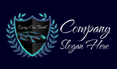 Lüks Gök Mavisi Araba Logosu