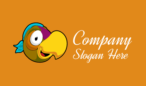 Logo Kartun Bajak Laut Bahagia