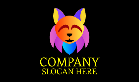 Logotipo De Gato Creativo Colorido