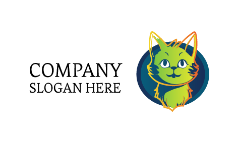 Lindo Logotipo De Gatito