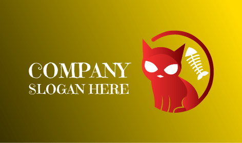 Logotipo Del Gato De La Escena De Terror