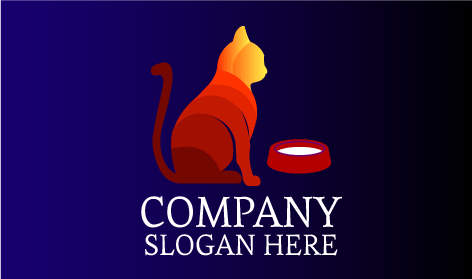 Logotipo Del Gato Amante De La Leche