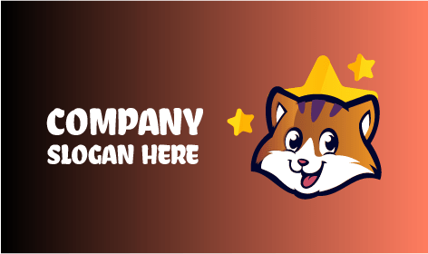 Logotipo Premium De Gato Sonriente