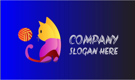 Logotipo De Gato De Jersey Morado