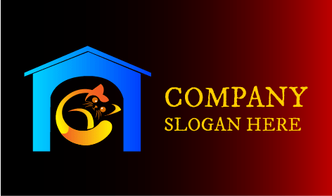 Logotipo De Gato De Ojos Brillantes