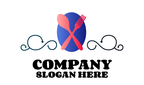 Logotipo De Catering De Talheres De Alimentos