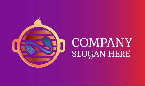 Logo De Restauration De Grillades Alimentaires