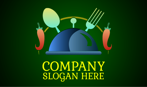 Logotipo De Catering Lujoso y Picante