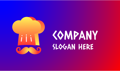 Orangefarbenes Chef Toque Catering-Logo