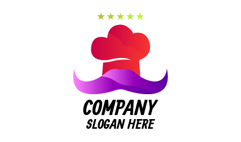 Logótipo De Catering De Toque De Cozinha Vermelho