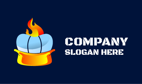 Logo De Restauration En Pot Pétillant