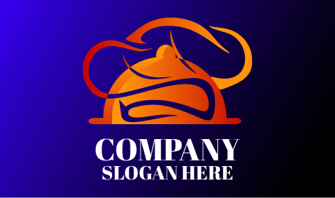 logotipo de catering a Vapor Giratório