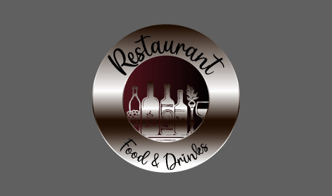 Logo Du Chef De Restaurant Argenté