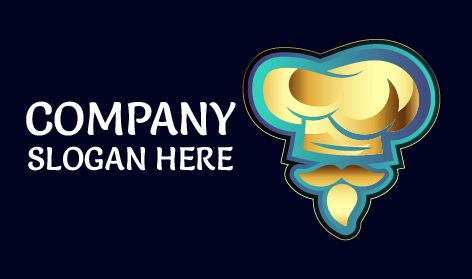 Logo Du Chef Toque À Barbe