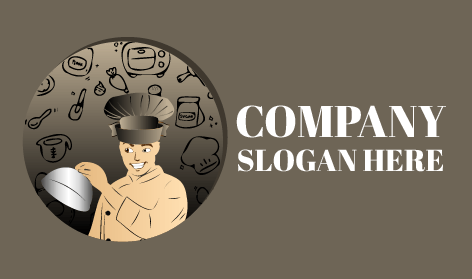 Logótipo Sorridente Do Chef Especialista