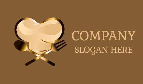 Logo De La Toque De Chef Dorée