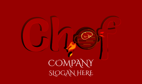 Logo Du Chef Rouge Marron