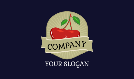 Koyu Kırmızı Kiraz Logosu