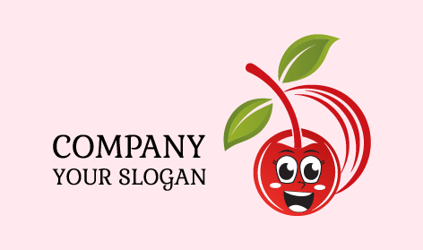 Dişler Gülen Kiraz Logosu