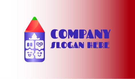 Logo De Garderie Au Crayon De Dessin Animé
