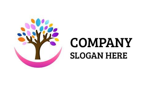 Logo De Garderie À Feuilles Multicolores