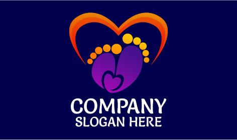 Logo De Garderie Purple Feet