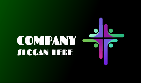 Renkli Kilise Haçı Logosu