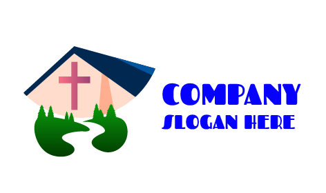 Yeşil Akan Nehir Kilise Logosu