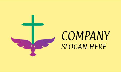 Mor Uçan Güvercin Kilisesi Logosu