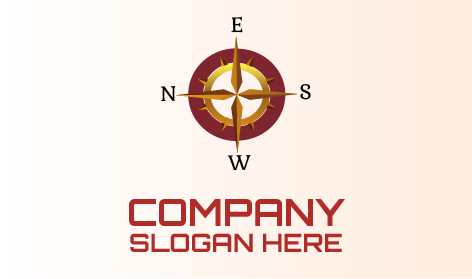 Kompassrichtungskreis-Logo