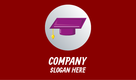 Lila Doktorhut-Kreis-Logo