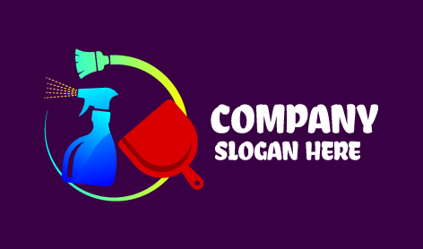 Blue Cleaning Spray Logo