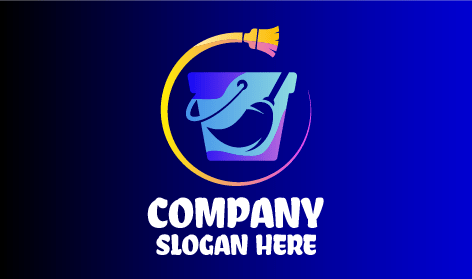 Mop Bucket Cleaning Logo