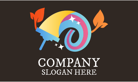 Pastellfarbenes Wischerreinigungslogo