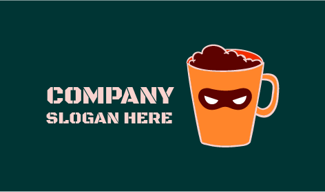 Logo Del Caffè Marrone Schiumoso