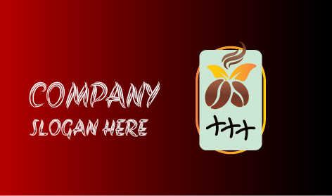 Goldenes Blätter-Kaffee-Logo