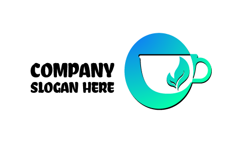 Kaffeetassen-Logo Mit Farbverlauf