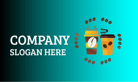 Logo Für Heißen Und Kalten Kaffee