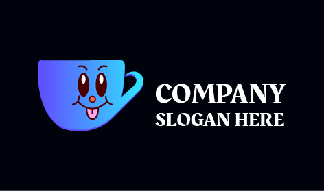 Schelmisches Tasse Kaffee-Logo