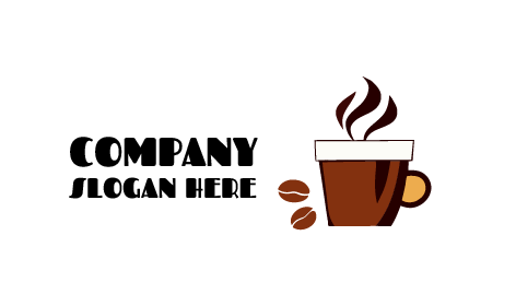 Angenehmes Hauch-Kaffee-Logo