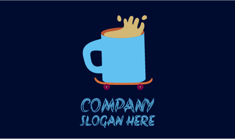 Skatebrett Kaffee Logo