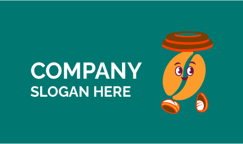 Smiling Coffee Bean Logo