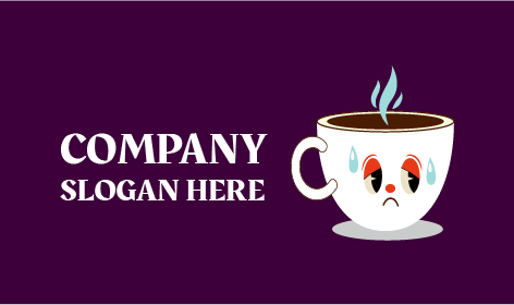 Logotipo De Xícara De Café Quente Suando