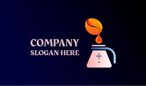 Geschmackvolles Kaffeetropfen-Logo