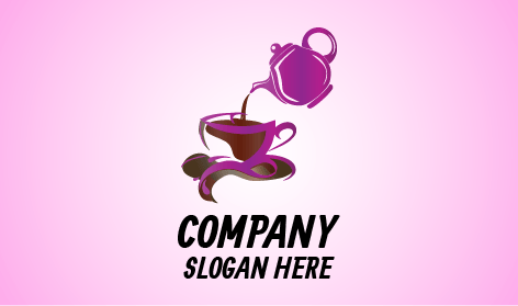 Logo Für Kaffee Mit Teegeschmack