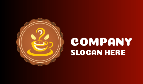 Gelbes Kaffeetassen-Logo