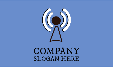 Logo De Communication De Tour De Téléphonie Mobile