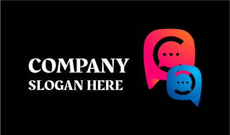 Logotipo De Comunicación En Colores Alegres